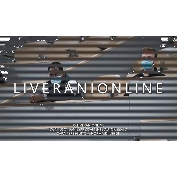 Roland Garros 2020, Grand Slam tournament - Tennis Internationals, 30 September 2020 Roland Garros stadium, paris, france, Italy Photo showing: Gael Monfils watches girlfriend Elina Svitolina @LM/DPPI/DPPI/Rob Prange AG ALDO LIVERANI SAS