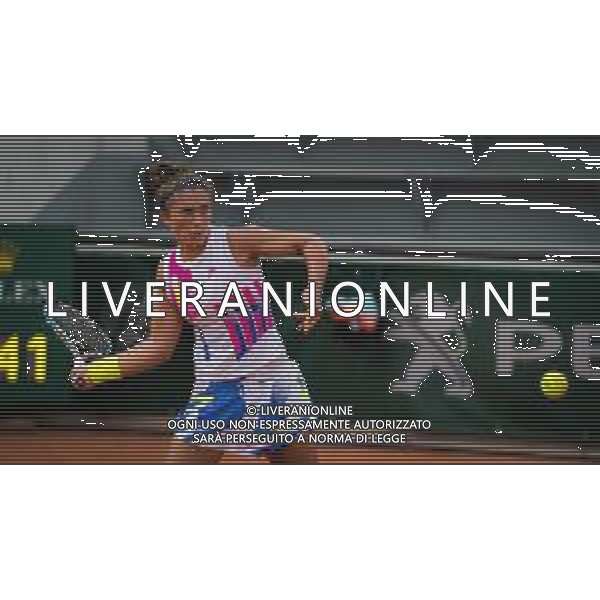 Roland Garros 2020, Grand Slam tournament - Tennis Internationals, 30 September 2020 Roland Garros stadium, paris, france, Italy Photo showing: Sara Errani of Italy in action @LM/DPPI/DPPI/Rob Prange AG ALDO LIVERANI SAS