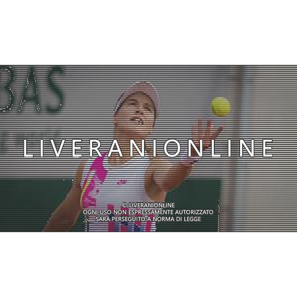 Roland Garros 2020, Grand Slam tournament - Tennis Internationals, 30 September 2020 Roland Garros stadium, paris, france, Italy Photo showing: Eugenie Bouchard of Canada in action @LM/DPPI/DPPI/Rob Prange AG ALDO LIVERANI SAS