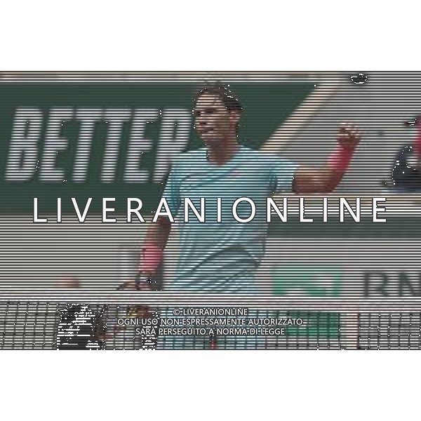 Roland Garros 2020, Grand Slam tournament - Tennis Internationals, 30 September 2020 Roland Garros stadium, paris, france, Italy Photo showing: Rafael Nadal (ESP) @LM/DPPI/DPPI/Stephane Allaman AG ALDO LIVERANI SAS