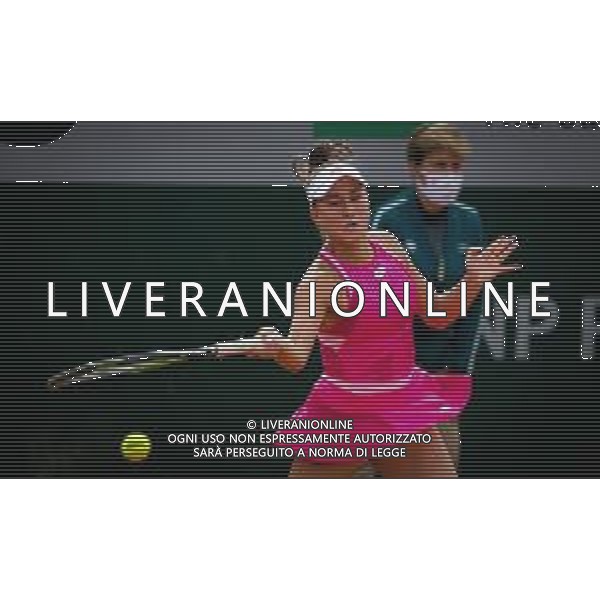 Roland Garros 2020, Grand Slam tournament - Tennis Internationals, 30 September 2020 Roland Garros stadium, paris, france, Italy Photo showing: Kamilla Rakhimova of Russia in action @LM/DPPI/DPPI/Rob Prange AG ALDO LIVERANI SAS