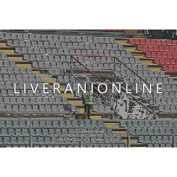 Cremonese vs Arezzo - Coppa Italia 2020/2021, 30 settembre 2020 Cremona, Italia Nella foto: spalti vuoti allo zini di cremona @LM/Alessio Tarpini AG ALDO LIVERANI SAS