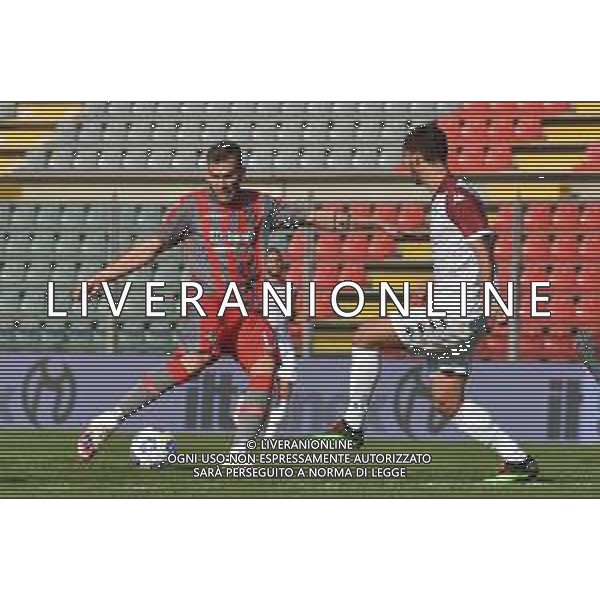 Cremonese vs Arezzo - Coppa Italia 2020/2021, 30 settembre 2020 Cremona, Italia Nella foto: Luca Strizzolo (Cremonese) al tiro @LM/Alessio Tarpini AG ALDO LIVERANI SAS