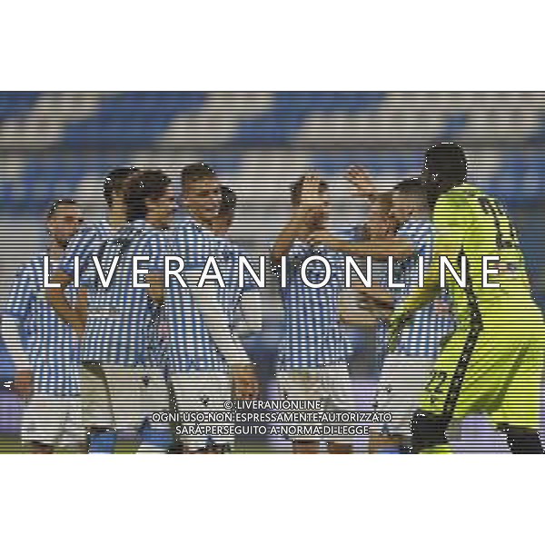 FERRARA 30/09/2020 Spal - Bari secondo turno di Coppa Italia 2020/2021 nella foto: esultanza finale spal ©Claudio Zamagni/Agenzia Aldo Liverani / AGENZIA ALDO LIVERANI SAS