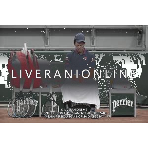 Roland Garros 2020, Grand Slam tournament - Tennis Internationals, 30 September 2020 Roland Garros stadium, paris, france, Italy Photo showing: KEI NISHIKORI (JAP) @LM/DPPI/DPPI/Stephane Allaman AG ALDO LIVERANI SAS