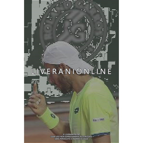 Roland Garros 2020, Grand Slam tournament - Tennis Internationals, 30 September 2020 Roland Garros stadium, paris, france, Italy Photo showing: Stefano TRAVAGLIA (ITA) celebrated his victory @LM/DPPI/DPPI/Stephane Allaman AG ALDO LIVERANI SAS