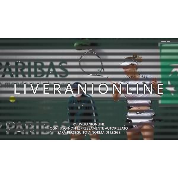 Roland Garros 2020, Grand Slam tournament - Tennis Internationals, 30 September 2020 Roland Garros stadium, paris, france, Italy Photo showing: Elise Mertens of Belgium in action @LM/DPPI/DPPI/Rob Prange AG ALDO LIVERANI SAS