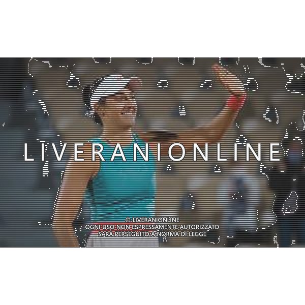Roland Garros 2020, Grand Slam tournament - Tennis Internationals, 30 September 2020 Roland Garros stadium, paris, france, Italy Photo showing: Caroline Garcia of France celebrates after her victory against Aliaksandra Sasnovich of Belarus @LM/DPPI/DPPI/Rob Prange AG ALDO LIVERANI SAS