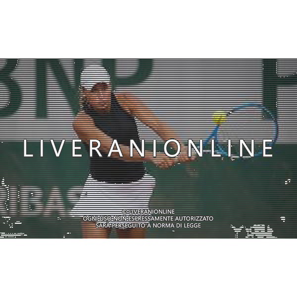 Roland Garros 2020, Grand Slam tournament - Tennis Internationals, 30 September 2020 Roland Garros stadium, paris, france, Italy Photo showing: Yulia Putintseva of Kazakhstan in action gainst Nadia Podoroska of Argentina @LM/DPPI/DPPI/Rob Prange AG ALDO LIVERANI SAS