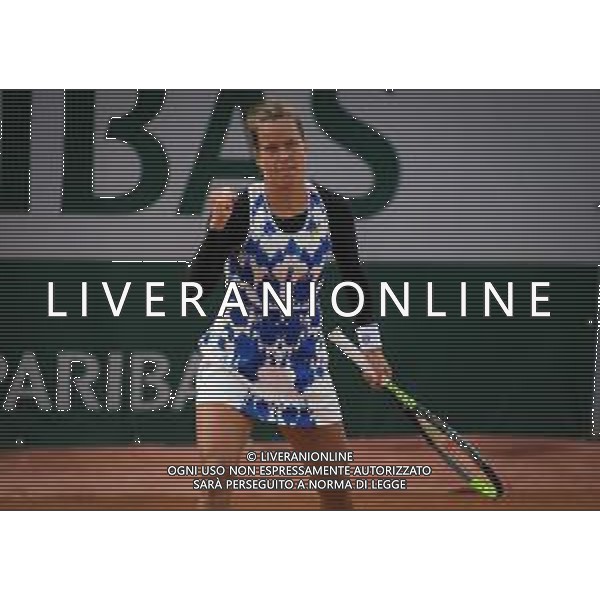Roland Garros 2020, Grand Slam tournament - Tennis Internationals, 30 September 2020 Roland Garros stadium, paris, france, Italy Photo showing: Barbora Strycova of the Czech Republic in action against Barbora Krejcikova of the Czech Republic @LM/DPPI/DPPI/Rob Prange AG ALDO LIVERANI SAS