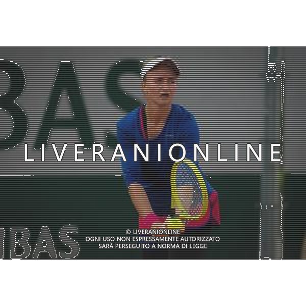 Roland Garros 2020, Grand Slam tournament - Tennis Internationals, 30 September 2020 Roland Garros stadium, paris, france, Italy Photo showing: Barbora Krejcikova of the Czech Republic in action against Barbora Strycova of the Czech Republic @LM/DPPI/DPPI/Rob Prange AG ALDO LIVERANI SAS