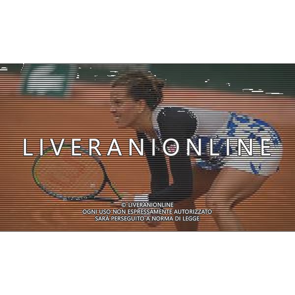 Roland Garros 2020, Grand Slam tournament - Tennis Internationals, 30 September 2020 Roland Garros stadium, paris, france, Italy Photo showing: Barbora Strycova of the Czech Republic in action against Barbora Krejcikova of the Czech Republic @LM/DPPI/DPPI/Rob Prange AG ALDO LIVERANI SAS