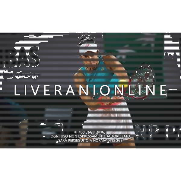 Roland Garros 2020, Grand Slam tournament - Tennis Internationals, 30 September 2020 Roland Garros stadium, paris, france, Italy Photo showing: Caroline Garcia of France in action against Aliaksandra Sasnovich of Belarus @LM/DPPI/DPPI/Rob Prange AG ALDO LIVERANI SAS