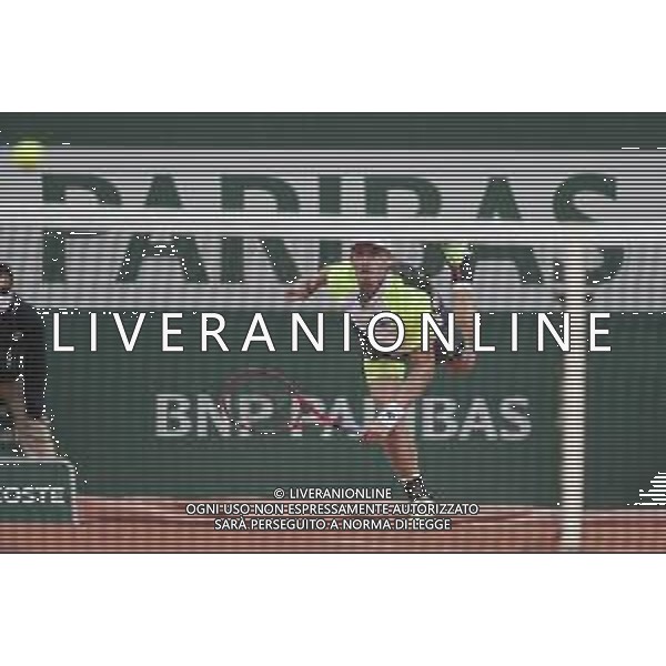 Roland Garros 2020, Grand Slam tournament - Tennis Internationals, 01 October 2020 Roland Garros stadium, paris, france, Italy Photo showing: Denis SHAPOVALOV (CAN) @LM/DPPI/DPPI/Stephane Allaman AG ALDO LIVERANI SAS
