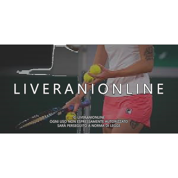 Roland Garros 2020, Grand Slam tournament - Tennis Internationals, 01 October 2020 Roland Garros stadium, paris, france, Italy Photo showing: Karolina Pliskova of the Czech Republic in action against Jelena Ostapenko of Latvia @LM/DPPI/DPPI/Rob Prange AG ALDO LIVERANI SAS