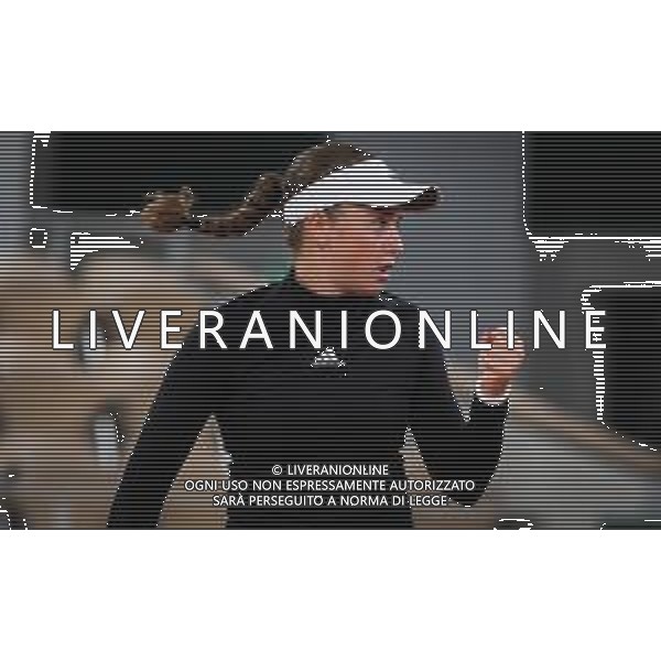 Roland Garros 2020, Grand Slam tournament - Tennis Internationals, 01 October 2020 Roland Garros stadium, paris, france, Italy Photo showing: Jelena Ostapenko of Latvia in action against Karolina Pliskova of the Czech Republic @LM/DPPI/DPPI/Rob Prange AG ALDO LIVERANI SAS