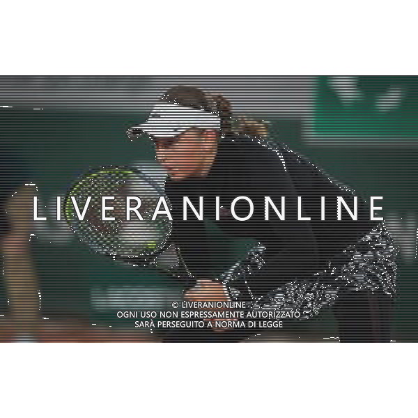 Roland Garros 2020, Grand Slam tournament - Tennis Internationals, 01 October 2020 Roland Garros stadium, paris, france, Italy Photo showing: Jelena Ostapenko of Latvia in action against Karolina Pliskova of the Czech Republic @LM/DPPI/DPPI/Rob Prange AG ALDO LIVERANI SAS