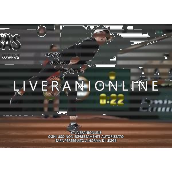 Roland Garros 2020, Grand Slam tournament - Tennis Internationals, 01 October 2020 Roland Garros stadium, paris, france, Italy Photo showing: Jelena Ostapenko of Latvia in action against Karolina Pliskova of the Czech Republic @LM/DPPI/DPPI/Rob Prange AG ALDO LIVERANI SAS