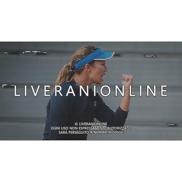 Roland Garros 2020, Grand Slam tournament - Tennis Internationals, 01 October 2020 Roland Garros stadium, paris, france, Italy Photo showing: Danielle Collins of the United States in action against Clara Tauson of Denmark @LM/DPPI/DPPI/Rob Prange AG ALDO LIVERANI SAS