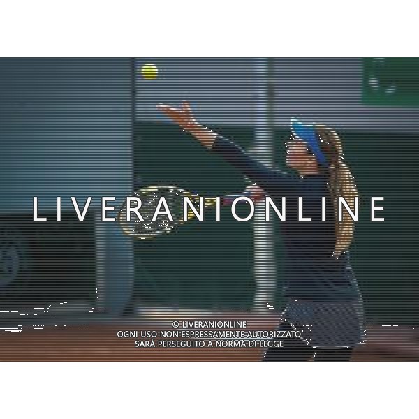 Roland Garros 2020, Grand Slam tournament - Tennis Internationals, 01 October 2020 Roland Garros stadium, paris, france, Italy Photo showing: Danielle Collins of the United States in action against Clara Tauson of Denmark @LM/DPPI/DPPI/Rob Prange AG ALDO LIVERANI SAS