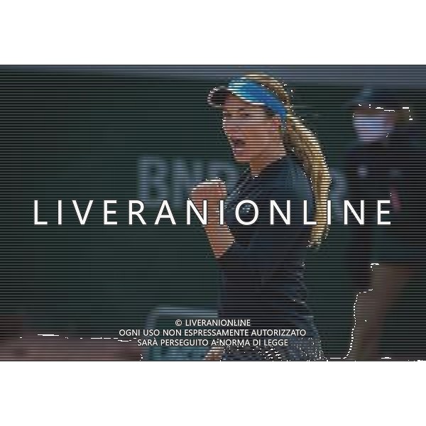 Roland Garros 2020, Grand Slam tournament - Tennis Internationals, 01 October 2020 Roland Garros stadium, paris, france, Italy Photo showing: Danielle Collins of the United States in action against Clara Tauson of Denmark @LM/DPPI/DPPI/Rob Prange AG ALDO LIVERANI SAS