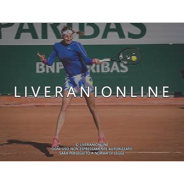 Roland Garros 2020, Grand Slam tournament - Tennis Internationals, 01 October 2020 Roland Garros stadium, paris, france, Italy Photo showing: Petra Kvitova of the Czech Republic in action against Jasmine Paolini of Italy @LM/DPPI/DPPI/Rob Prange AG ALDO LIVERANI SAS