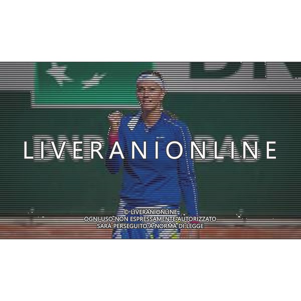 Roland Garros 2020, Grand Slam tournament - Tennis Internationals, 01 October 2020 Roland Garros stadium, paris, france, Italy Photo showing: Petra Kvitova of the Czech Republic in action against Jasmine Paolini of Italy @LM/DPPI/DPPI/Rob Prange AG ALDO LIVERANI SAS