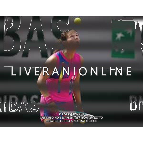 Roland Garros 2020, Grand Slam tournament - Tennis Internationals, 01 October 2020 Roland Garros stadium, paris, france, Italy Photo showing: Daria Kasatkina of Russia in action against Aryna Sabalenka of Belarus @LM/DPPI/DPPI/Rob Prange AG ALDO LIVERANI SAS