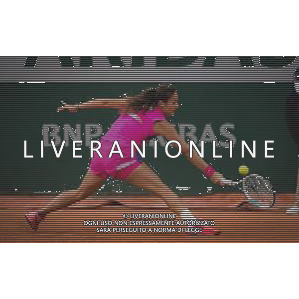 Roland Garros 2020, Grand Slam tournament - Tennis Internationals, 01 October 2020 Roland Garros stadium, paris, france, Italy Photo showing: Daria Kasatkina of Russia in action against Aryna Sabalenka of Belarus @LM/DPPI/DPPI/Rob Prange AG ALDO LIVERANI SAS