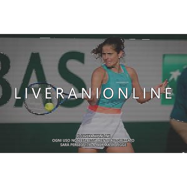 Roland Garros 2020, Grand Slam tournament - Tennis Internationals, 01 October 2020 Roland Garros stadium, paris, france, Italy Photo showing: Julia Goerges of Gemany in action against Laura Siegemund of Germany @LM/DPPI/DPPI/Rob Prange AG ALDO LIVERANI SAS