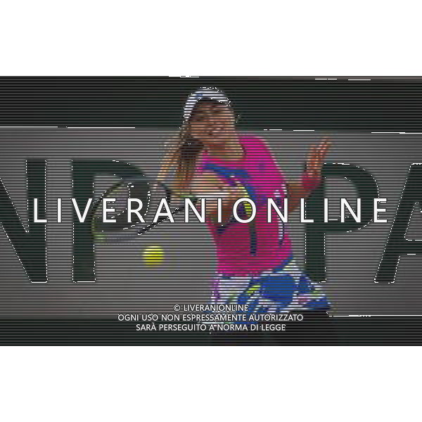 Roland Garros 2020, Grand Slam tournament - Tennis Internationals, 01 October 2020 Roland Garros stadium, paris, france, Italy Photo showing: Paula Badosa of Spain in action against Sloane Stephens of the United States @LM/DPPI/DPPI/Rob Prange AG ALDO LIVERANI SAS