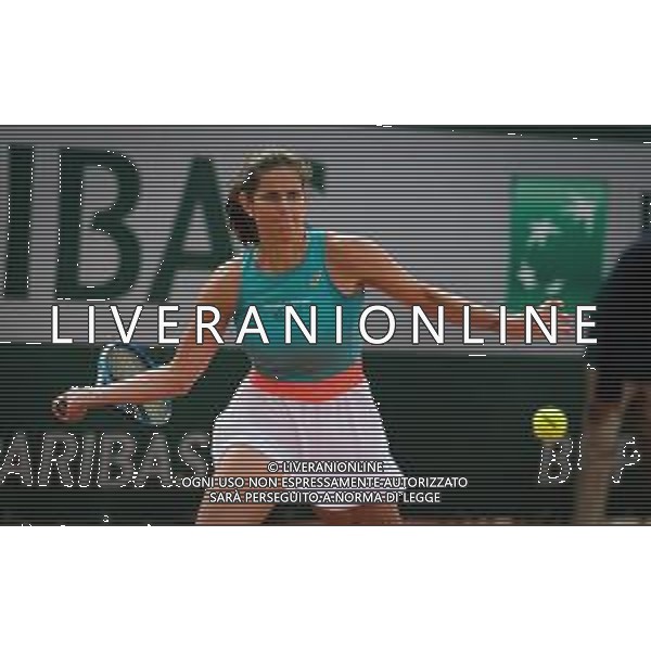 Roland Garros 2020, Grand Slam tournament - Tennis Internationals, 01 October 2020 Roland Garros stadium, paris, france, Italy Photo showing: Julia Goerges of Gemany in action against Laura Siegemund of Germany @LM/DPPI/DPPI/Rob Prange AG ALDO LIVERANI SAS