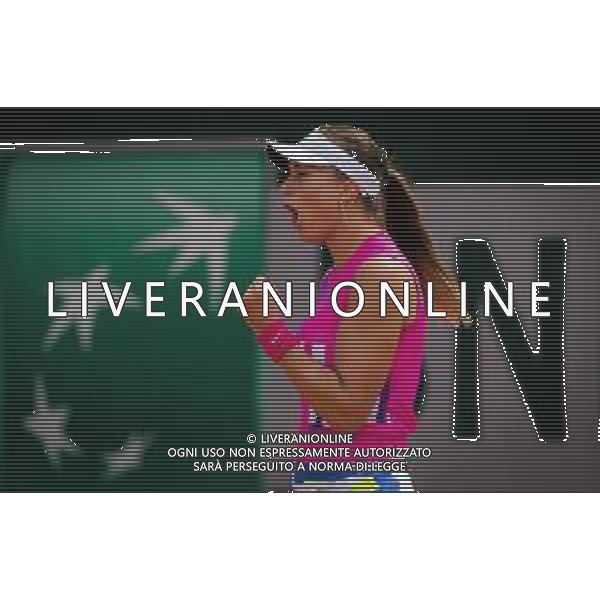 Roland Garros 2020, Grand Slam tournament - Tennis Internationals, 01 October 2020 Roland Garros stadium, paris, france, Italy Photo showing: Paula Badosa of Spain in action against Sloane Stephens of the United States @LM/DPPI/DPPI/Rob Prange AG ALDO LIVERANI SAS