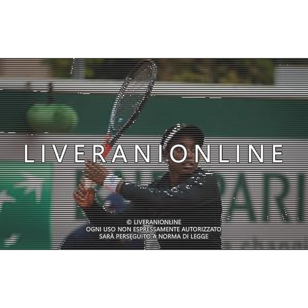 Roland Garros 2020, Grand Slam tournament - Tennis Internationals, 01 October 2020 Roland Garros stadium, paris, france, Italy Photo showing: Sloane Stephens of the United States in action against Paula Badosa of Spain @LM/DPPI/DPPI/Rob Prange AG ALDO LIVERANI SAS