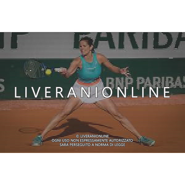 Roland Garros 2020, Grand Slam tournament - Tennis Internationals, 01 October 2020 Roland Garros stadium, paris, france, Italy Photo showing: Julia Goerges of Gemany in action against Laura Siegemund of Germany @LM/DPPI/DPPI/Rob Prange AG ALDO LIVERANI SAS
