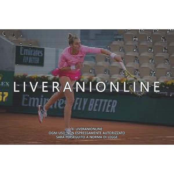 Roland Garros 2020, Grand Slam tournament - Tennis Internationals, 01 October 2020 Roland Garros stadium, paris, france, Italy Photo showing: Kristyna Pliskova of the Czech Republic in action against Garbine Muguruza of Spain @LM/DPPI/DPPI/Rob Prange AG ALDO LIVERANI SAS