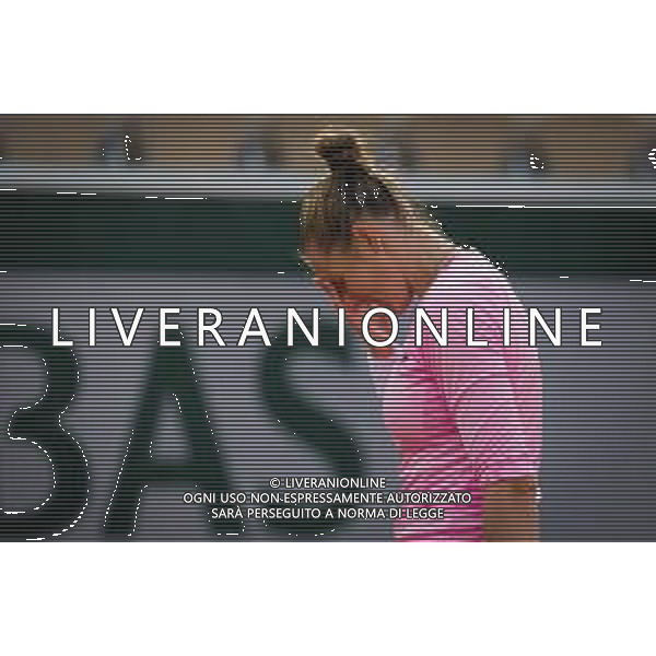 Roland Garros 2020, Grand Slam tournament - Tennis Internationals, 01 October 2020 Roland Garros stadium, paris, france, Italy Photo showing: Kristyna Pliskova of the Czech Republic in action against Garbine Muguruza of Spain @LM/DPPI/DPPI/Rob Prange AG ALDO LIVERANI SAS