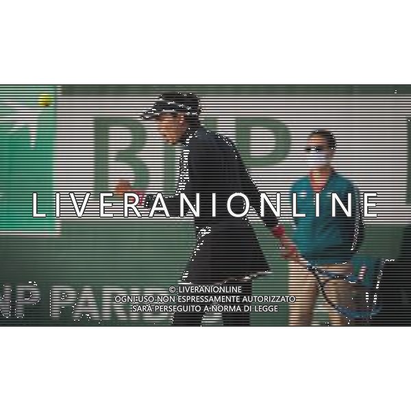 Roland Garros 2020, Grand Slam tournament - Tennis Internationals, 01 October 2020 Roland Garros stadium, paris, france, Italy Photo showing: Garbine Muguruza of Spain in action against Kristyna Pliskova of the Czech Republic @LM/DPPI/DPPI/Rob Prange AG ALDO LIVERANI SAS