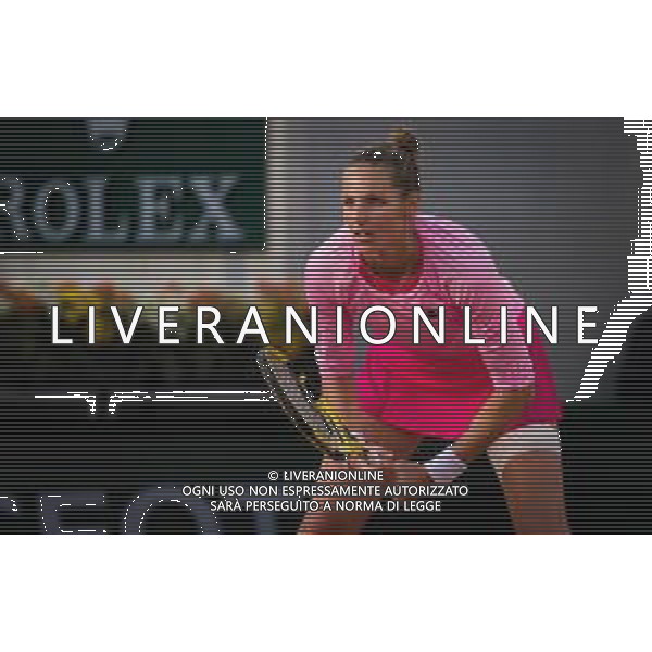 Roland Garros 2020, Grand Slam tournament - Tennis Internationals, 01 October 2020 Roland Garros stadium, paris, france, Italy Photo showing: Kristyna Pliskova of the Czech Republic in action against Garbine Muguruza of Spain @LM/DPPI/DPPI/Rob Prange AG ALDO LIVERANI SAS