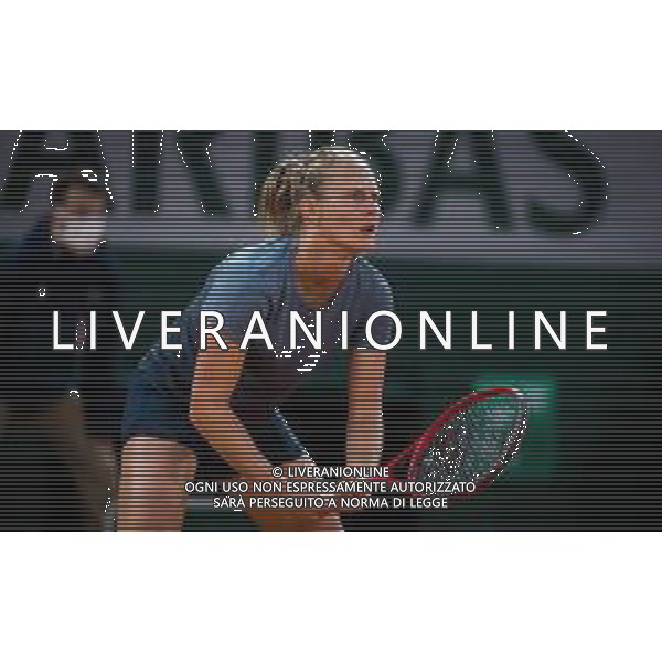 Roland Garros 2020, Grand Slam tournament - Tennis Internationals, 01 October 2020 Roland Garros stadium, paris, france, Italy Photo showing: Fiona Ferro of France in action against Elena Rybakina of Kazakhstan @LM/DPPI/DPPI/Rob Prange AG ALDO LIVERANI SAS