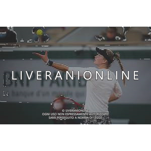 Roland Garros 2020, Grand Slam tournament - Tennis Internationals, 01 October 2020 Roland Garros stadium, paris, france, Italy Photo showing: Elena Rybakina of Kazakhstan in action against Fiona Ferro of France @LM/DPPI/DPPI/Rob Prange AG ALDO LIVERANI SAS