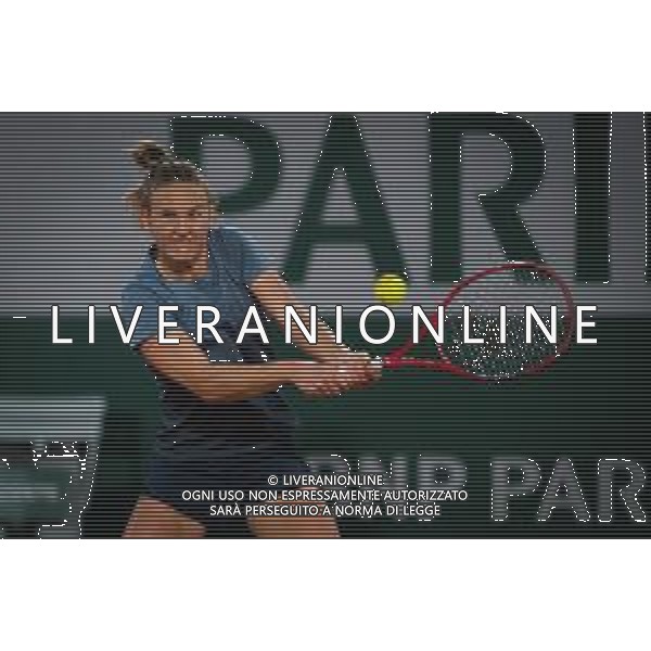 Roland Garros 2020, Grand Slam tournament - Tennis Internationals, 01 October 2020 Roland Garros stadium, paris, france, Italy Photo showing: Fiona Ferro of France in action against Elena Rybakina of Kazakhstan @LM/DPPI/DPPI/Rob Prange AG ALDO LIVERANI SAS