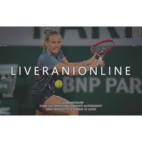 Roland Garros 2020, Grand Slam tournament - Tennis Internationals, 01 October 2020 Roland Garros stadium, paris, france, Italy Photo showing: Fiona Ferro of France in action against Elena Rybakina of Kazakhstan @LM/DPPI/DPPI/Rob Prange AG ALDO LIVERANI SAS