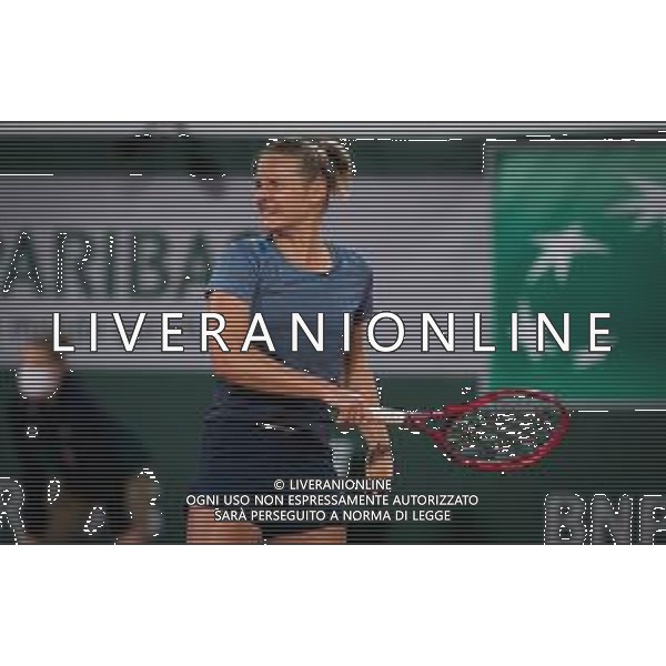 Roland Garros 2020, Grand Slam tournament - Tennis Internationals, 01 October 2020 Roland Garros stadium, paris, france, Italy Photo showing: Fiona Ferro of France in action against Elena Rybakina of Kazakhstan @LM/DPPI/DPPI/Rob Prange AG ALDO LIVERANI SAS