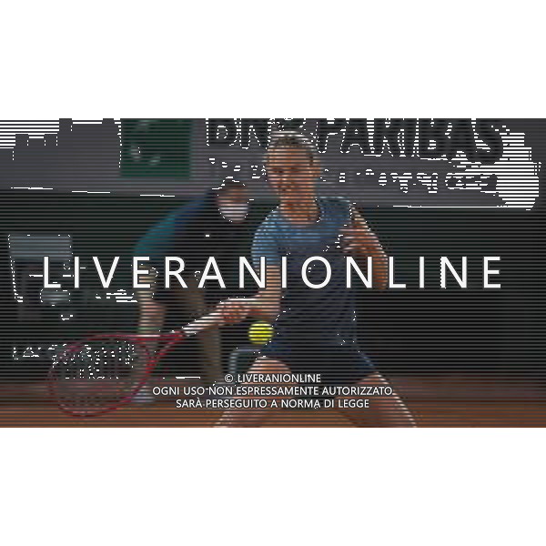Roland Garros 2020, Grand Slam tournament - Tennis Internationals, 01 October 2020 Roland Garros stadium, paris, france, Italy Photo showing: Fiona Ferro of France in action against Elena Rybakina of Kazakhstan @LM/DPPI/DPPI/Rob Prange AG ALDO LIVERANI SAS