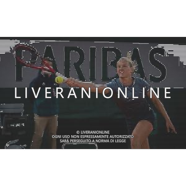 Roland Garros 2020, Grand Slam tournament - Tennis Internationals, 01 October 2020 Roland Garros stadium, paris, france, Italy Photo showing: Fiona Ferro of France in action against Elena Rybakina of Kazakhstan @LM/DPPI/DPPI/Rob Prange AG ALDO LIVERANI SAS