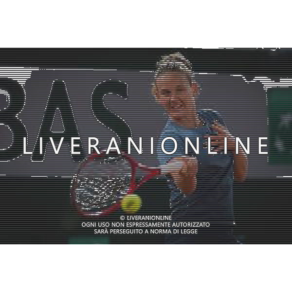 Roland Garros 2020, Grand Slam tournament - Tennis Internationals, 01 October 2020 Roland Garros stadium, paris, france, Italy Photo showing: Fiona Ferro of France in action against Elena Rybakina of Kazakhstan @LM/DPPI/DPPI/Rob Prange AG ALDO LIVERANI SAS