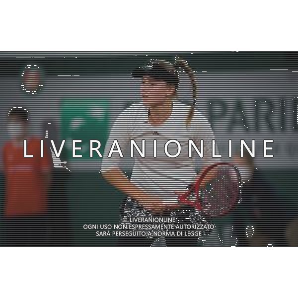 Roland Garros 2020, Grand Slam tournament - Tennis Internationals, 01 October 2020 Roland Garros stadium, paris, france, Italy Photo showing: Elena Rybakina of Kazakhstan in action against Fiona Ferro of France @LM/DPPI/DPPI/Rob Prange AG ALDO LIVERANI SAS