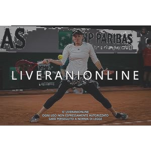 Roland Garros 2020, Grand Slam tournament - Tennis Internationals, 01 October 2020 Roland Garros stadium, paris, france, Italy Photo showing: Elena Rybakina of Kazakhstan in action against Fiona Ferro of France @LM/DPPI/DPPI/Rob Prange AG ALDO LIVERANI SAS