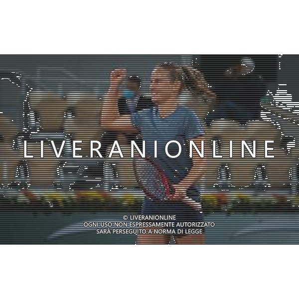 Roland Garros 2020, Grand Slam tournament - Tennis Internationals, 01 October 2020 Roland Garros stadium, paris, france, Italy Photo showing: Fiona Ferro of France celebrates after winning against Elena Rybakina of Kazakhstan @LM/DPPI/DPPI/Rob Prange AG ALDO LIVERANI SAS